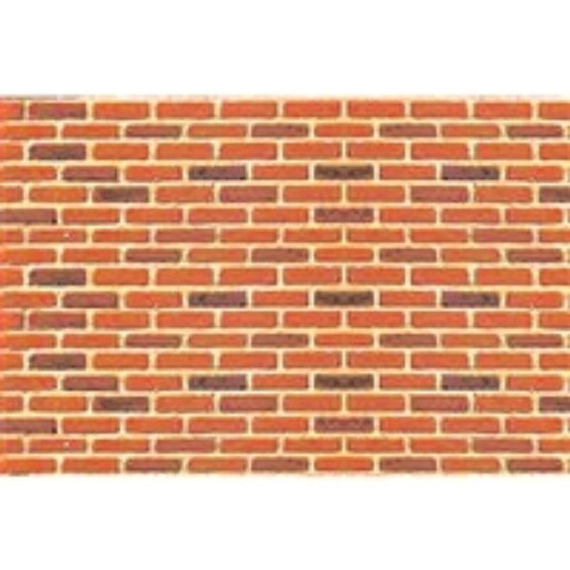 JTT 97422 - Pattern Sheets (PLASTIC): Brick 2/pk - 1:100 - HO Scale