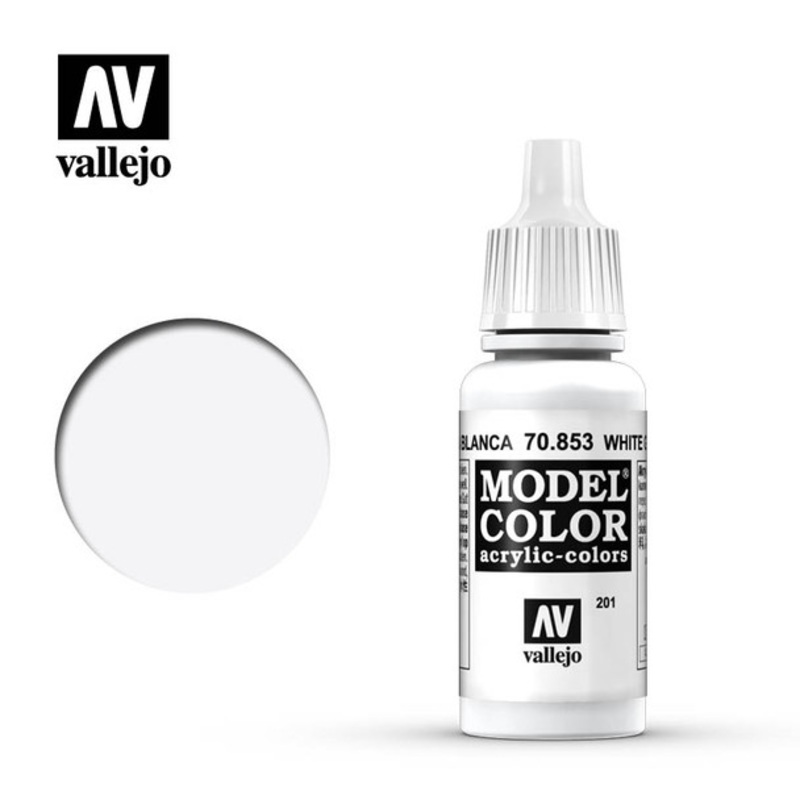 Vallejo Model Color #201 17ml - 70-853 - Transparent - White Glaze