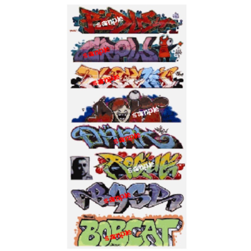 Blair Line 2258 - Graffiti Decals Mega Set - Set #9 pkg(9) - HO Scale