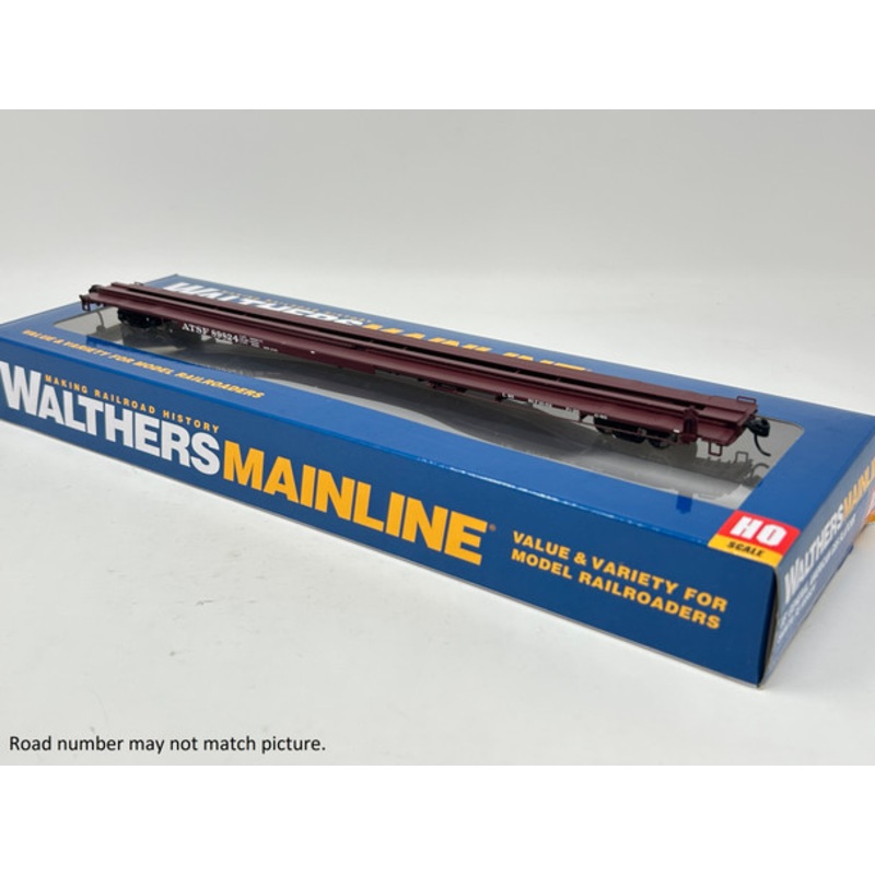 Pre-Owned: Walthers Mainline 85' General American G85 FLat Car Atchison, Topeka and Santa Fe (ATSF) 89798 - HO Scale