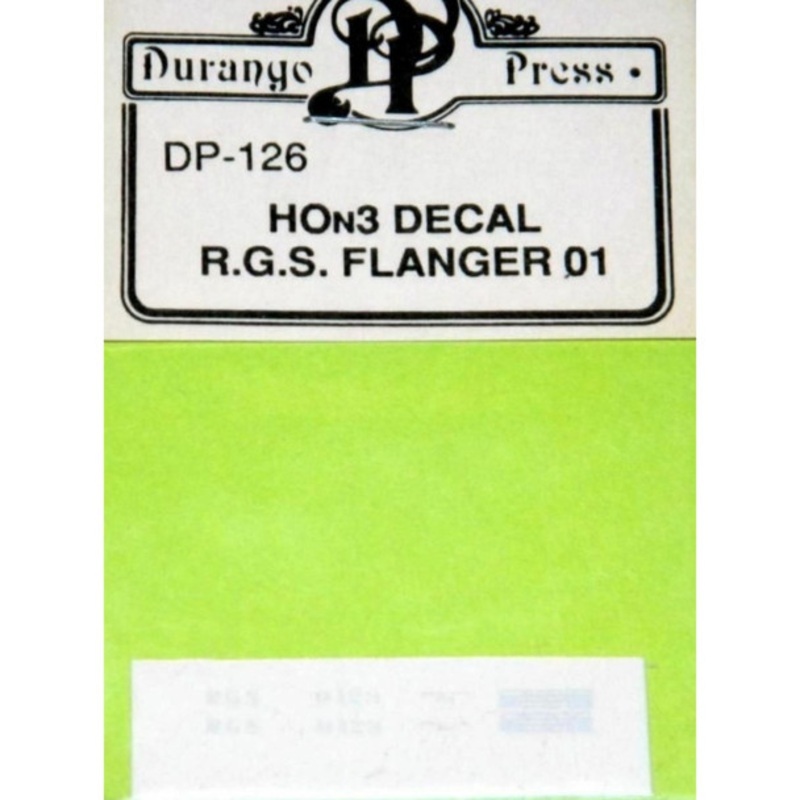 Durango Press 126 - RGS Drag Flanger #1 Decal - HO Scale Kit