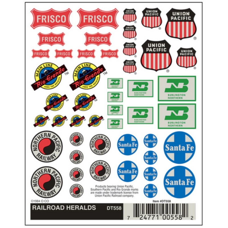 Woodland Scenics D558 - Railroad Heralds