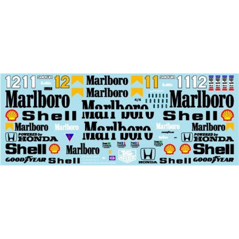 1/20 McLaren MP4/4&4B (Fluorescent Red)