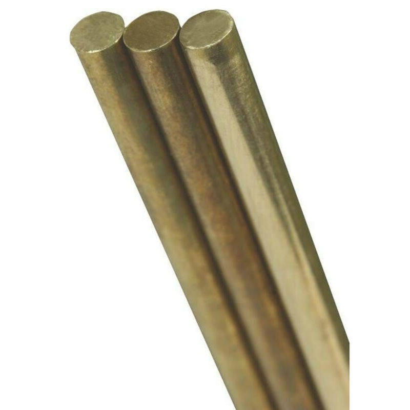 K&S Precision Metal 8169 - .072 Diameter Solid Brass Rod (3 pcs per card)