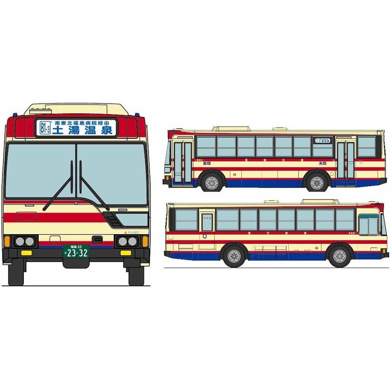 1/150 Let's go by Bus Collection 19 Fukushima's Famous Hot Spring Tsuchiyu Onsen Fukushima Transportation