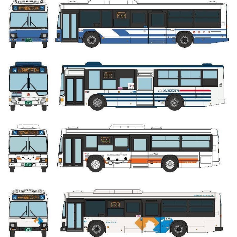 1/150 The Bus Collection: Kumamoto Sakura Machi Bus Terminal Set A