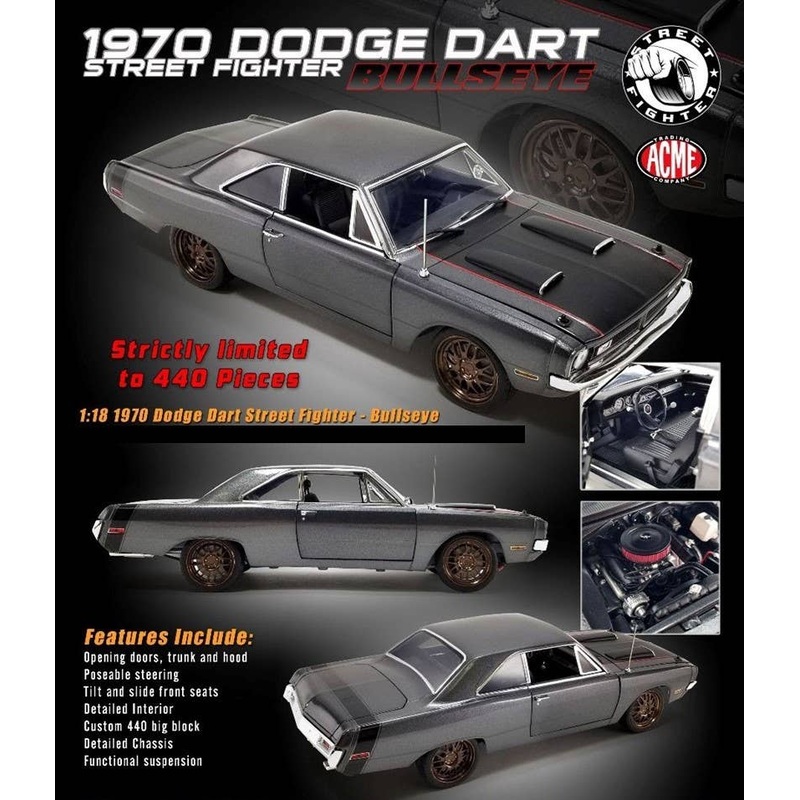 1/18 ACME 1970 Dodge Dart Street Fighter - BULLSEYE