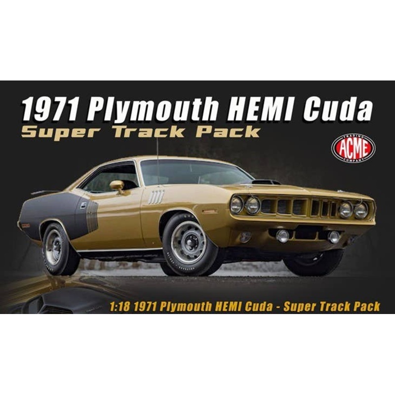 1/18 ACME 1971 Plymouth HEMI Cuda - Super Track Pack