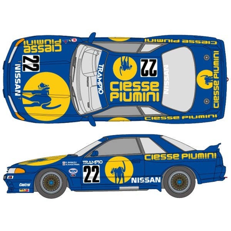 1/24 Pyumini GT-R (Blue) 1990 Inter TEC Decal Set