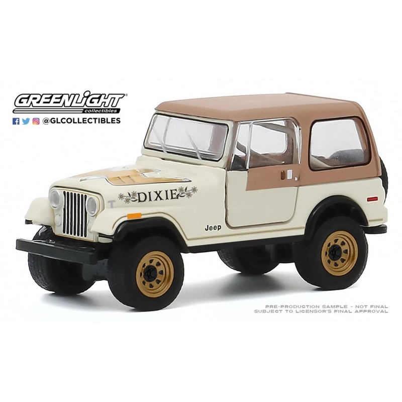 1/64 GreenLight 1979 Jeep CJ-7 Golden Eagle Dixie