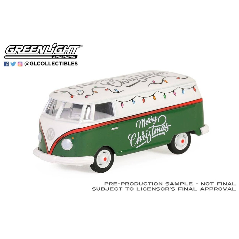 1/64 GreenLight Volkswagen Type 2 Panel Van - Christmas 2023