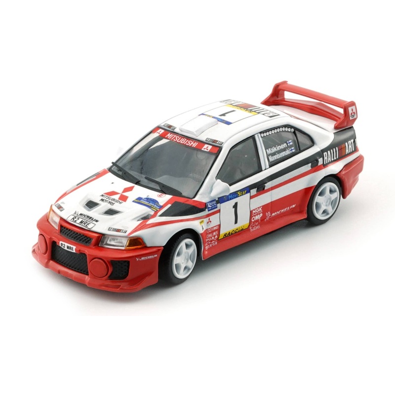 1/64 Mitsubishi Lancer Evolution V Group A 1998 Catalunya Rally #1 T. Makinen