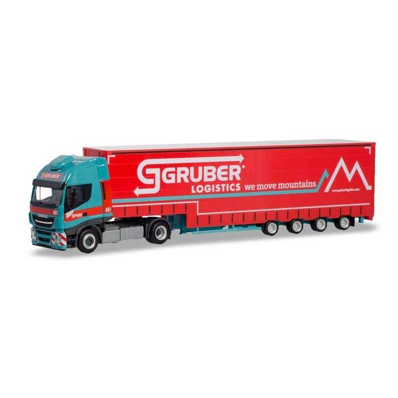 1/87 Iveco Stralis XPvolume Semitrailer Gruber Logistics