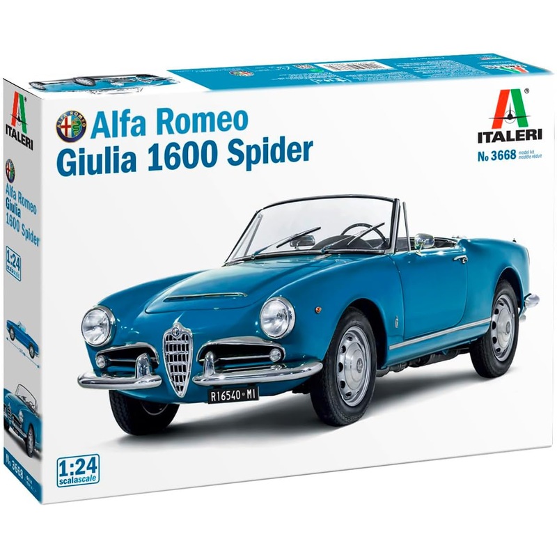 1/24 Alfa Romeo Giulia 1600 Spider (Japanese Manual Included)