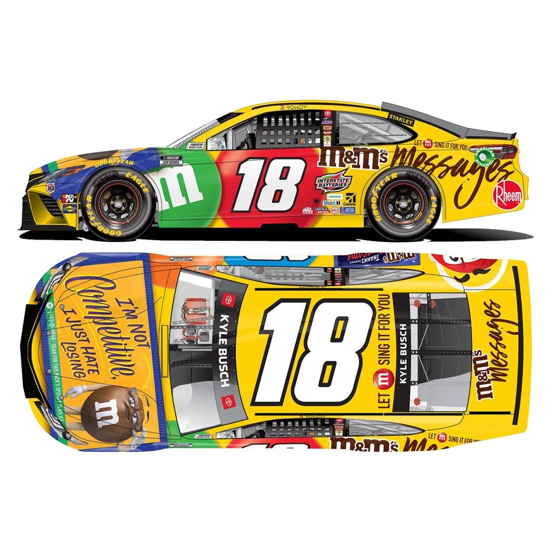 1/24 Kyle Busch # 18 M & M'S Message Competitive TOYOTA Camry NASCAR 2021 (Elite)