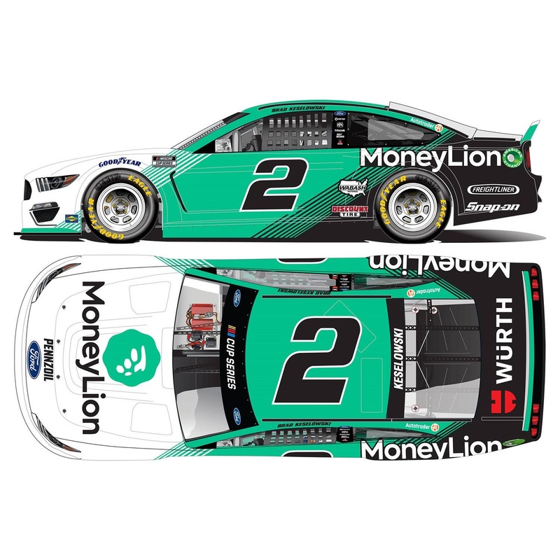 1/64 Brad Keselowski # 2 Money Lion Ford Mustang Nascar 2021