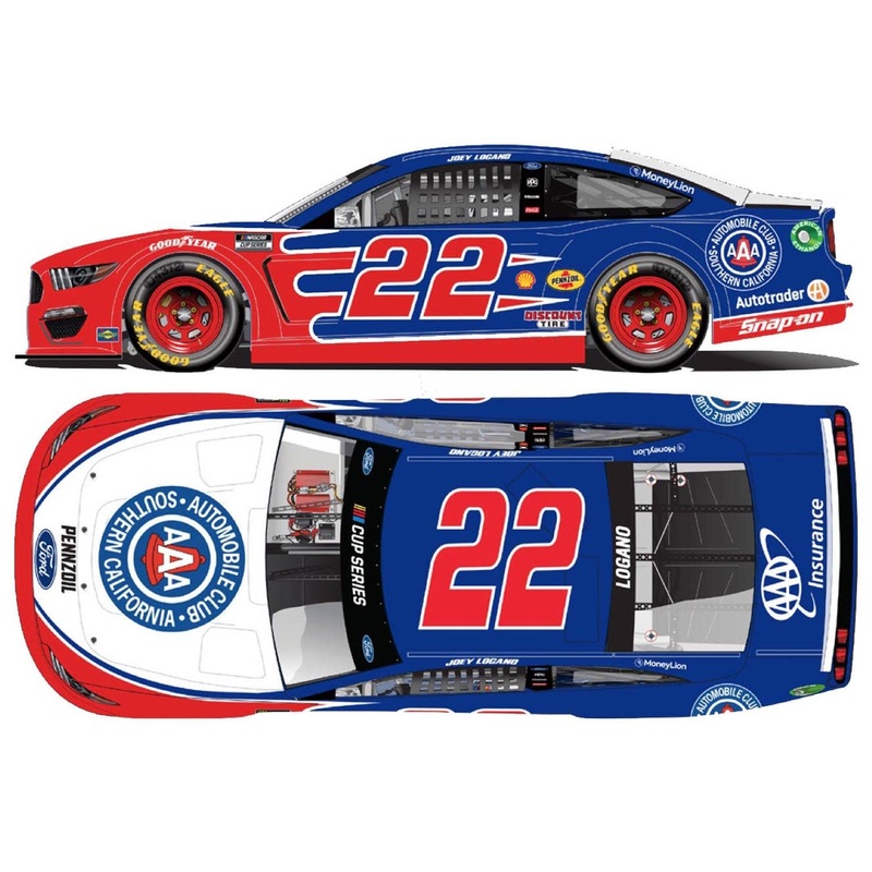 1/64 Joey Logano # 22 AAA Southern California Ford Mustang Nascar 2021