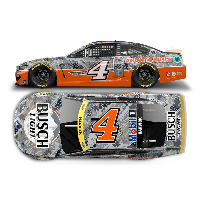 1/64 Kevin Harvick # 4 Bush Light #Hunt4Busch Ford Mustang NASCAR 2021