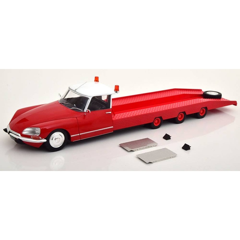 1/18 Citroen DS Tissier Car Transporter 1970 Red/White