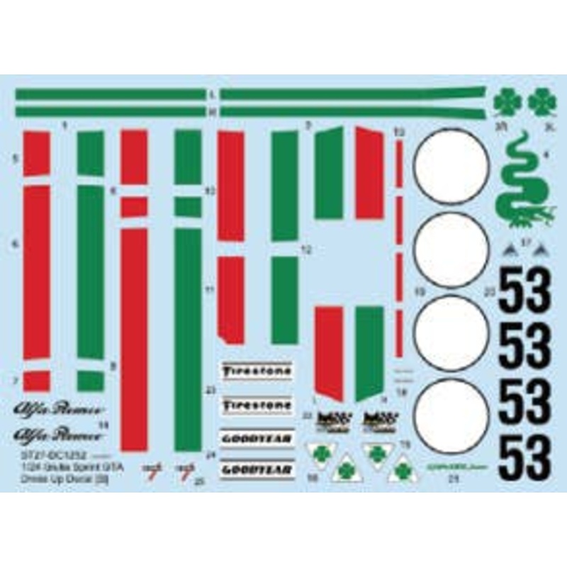 1/24 Giulia Sprint GTA Dress Up Decal [B]