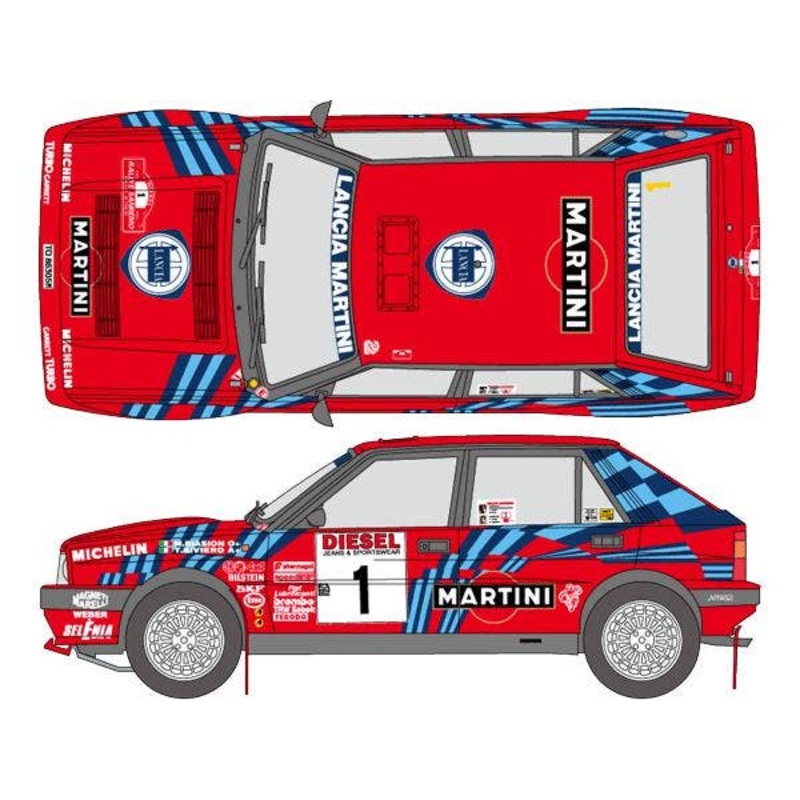 1/24 Martini Delta 16v 1989 San Remo Decal Set