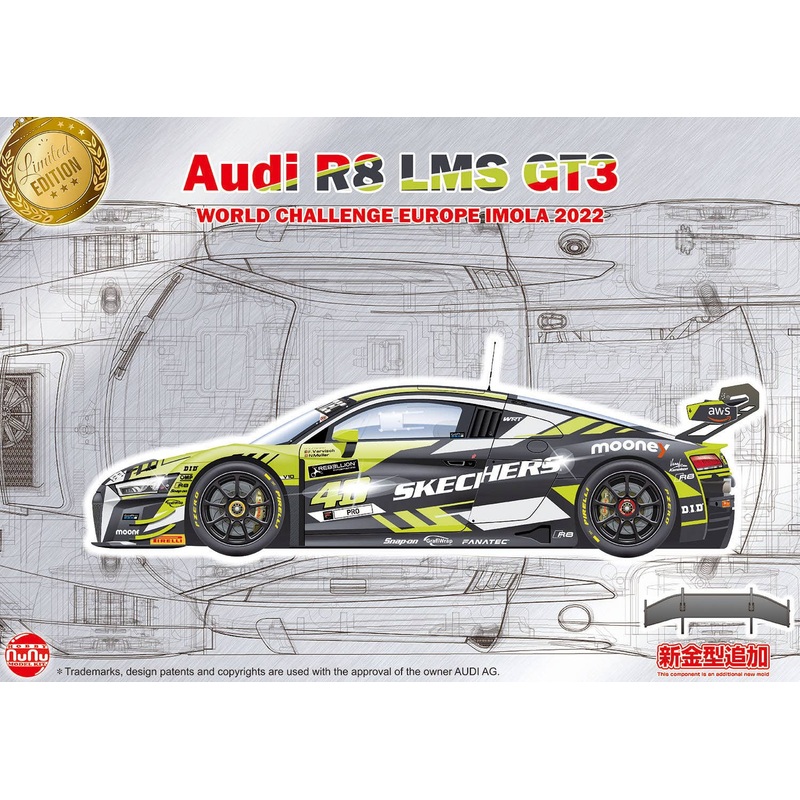 1/24 Racing Series Audi R8 LMS GT3 World Challenge Europe Imola 2022
