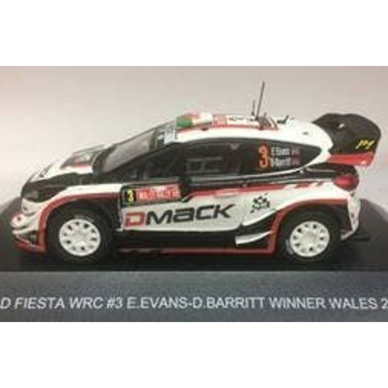 1/43 Ford Fiesta WRC 2017 Wales Winner #3 E.Evans