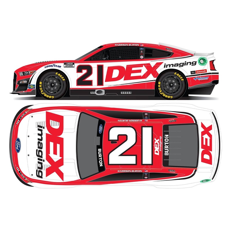 1/64 Harrison Burton # 21 DEX Imaging Ford Mustang NASCAR 2022 Next Generation
