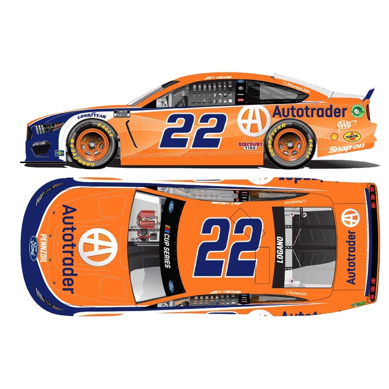 1/64 Joey Logano # 22 Auto Trader Ford Mustang Nascar 2021