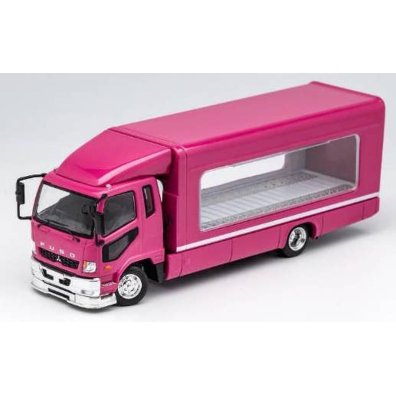 1/64 Mitsubishi FUSO Truck Outrigger Rise Truck Pink