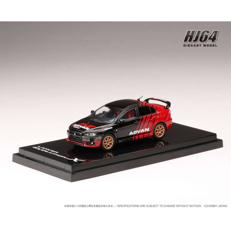 1/64 Mitsubishi LANCER EVOLUTION X YOKOHAMA ADVAN COLOR