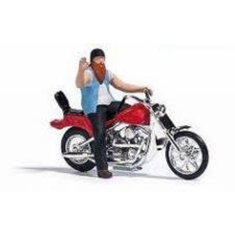 1/87 Action Set US Motorcycle and 1 Figure