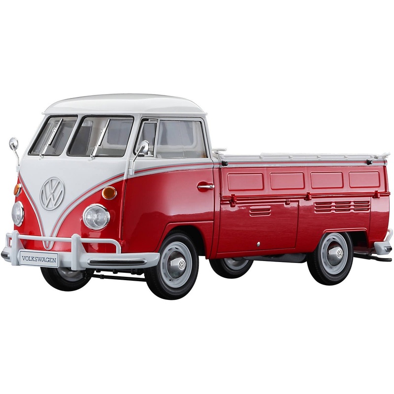 1/24 Volkswagen Type 2 Pickup Truck Red / White Color