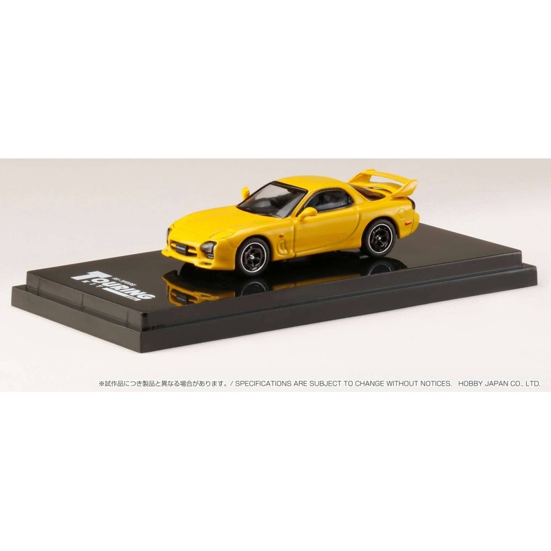 1/64 Efini RX-7 FD3S (A-SPEC.) / MAZDA SPEED Sunburst Yellow