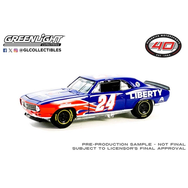 1/64 GreenLight 1969 Chevrolet Camaro - William Byron / Hendrick Motorsports First Win Tribute - August 29, 2020 - Daytona Beach, FL