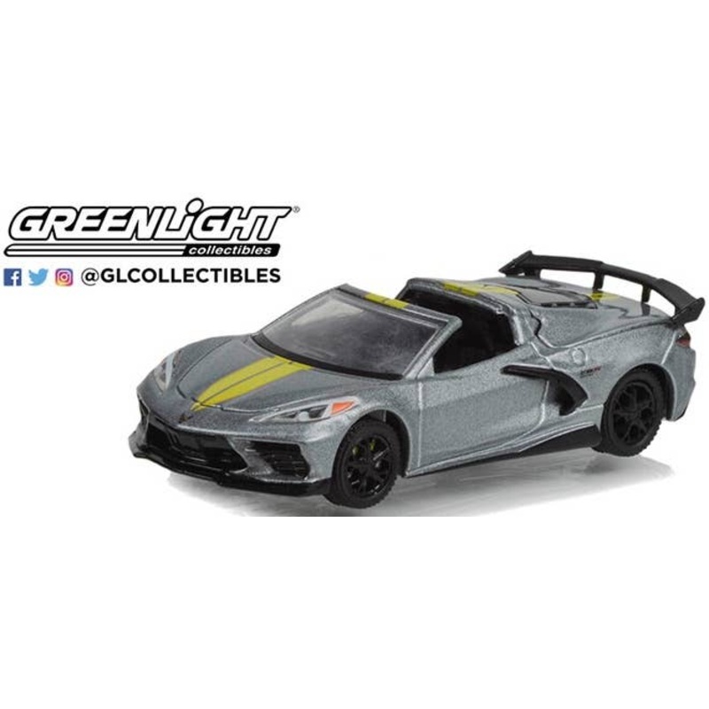 1/64 GreenLight 2022 Chevrolet Corvette C8 Stingray Convertible - 2022 IMSA GTLM Championship Edition - Hypersonic Gray