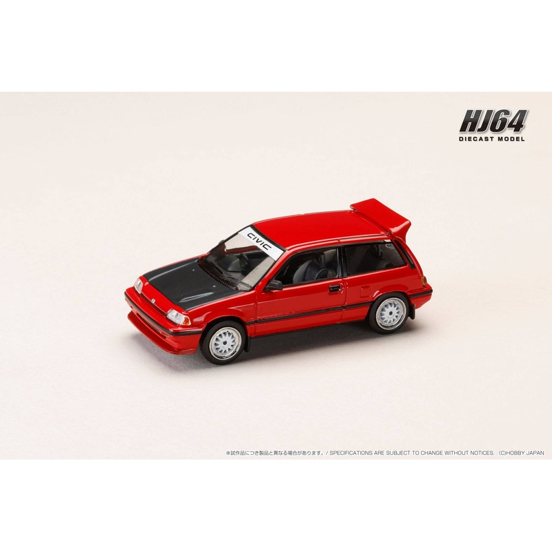 1/64 Honda CIVIC (AT) LATE VERSION / JDM Street Racer Red