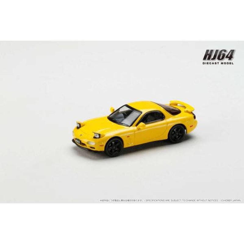 1/64 Mazda RX-7 (FD3S) TYPE RS-R / Rotary Engine 30th Anniversary Limited Edition Sunburst Yellow