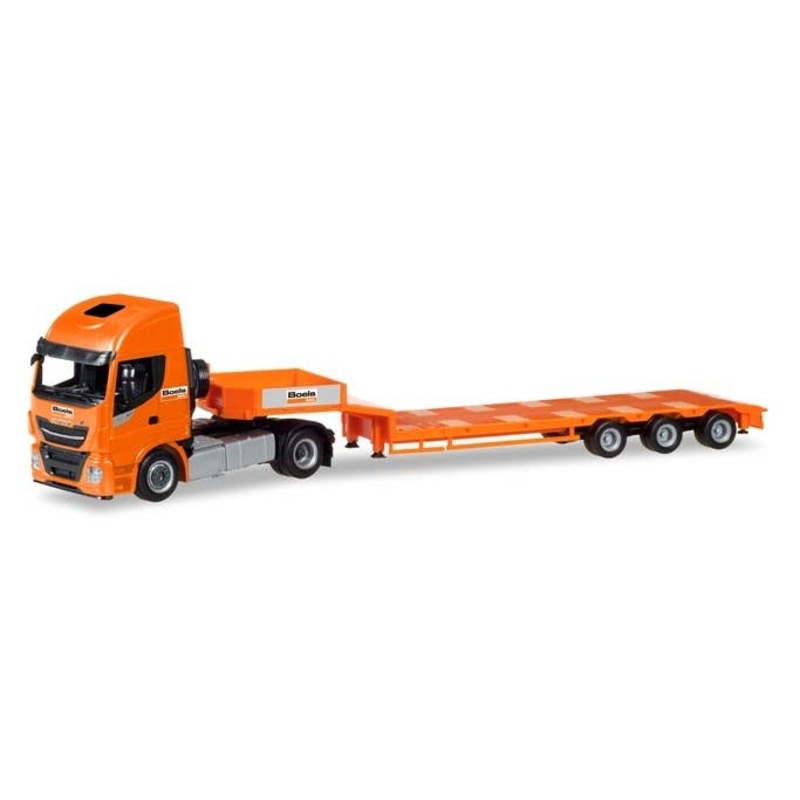 1/87 Iveco Stralis XP Low Boy Semitrailer Boels Rental