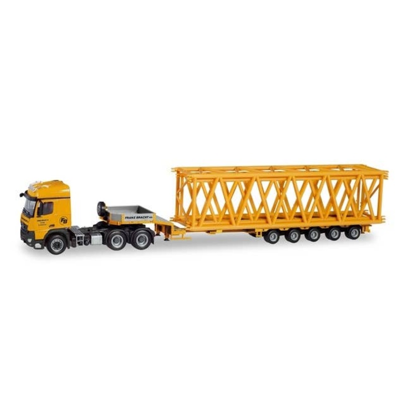 1/87 MB AROCS L 6x4 Low Load Semi-Trailer with Load Franz Bracht