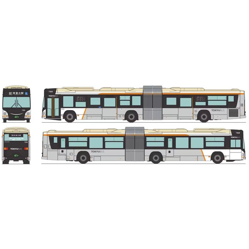 1/150 The Bus Collection Tokyu Bus Tandem Liner No. 7304