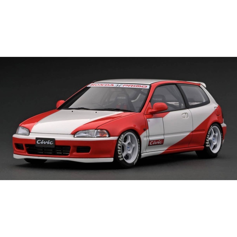 1/18 Honda CIVIC (EG6) White/Red