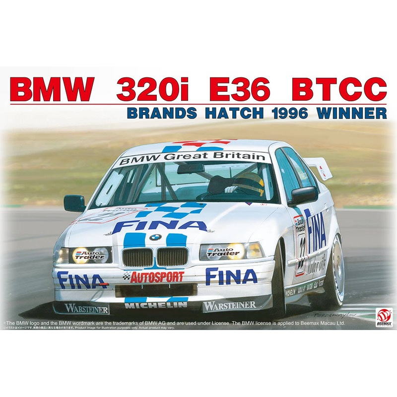 1/24 BMW 320i E36 1996 BTCC Brands Hatch Winner