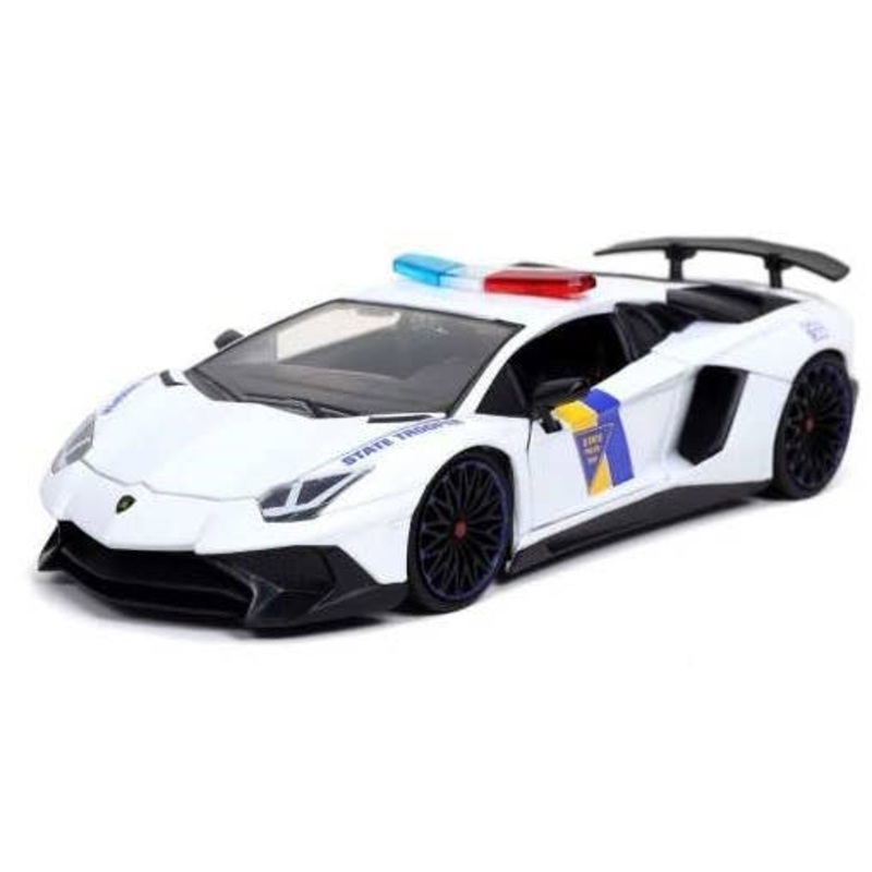 1/24 Hyperspec Lamborghini Aventador SV White State Trooper