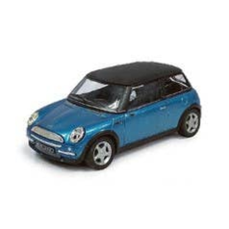 1/43 New MINI Metallic Blue Roof Black