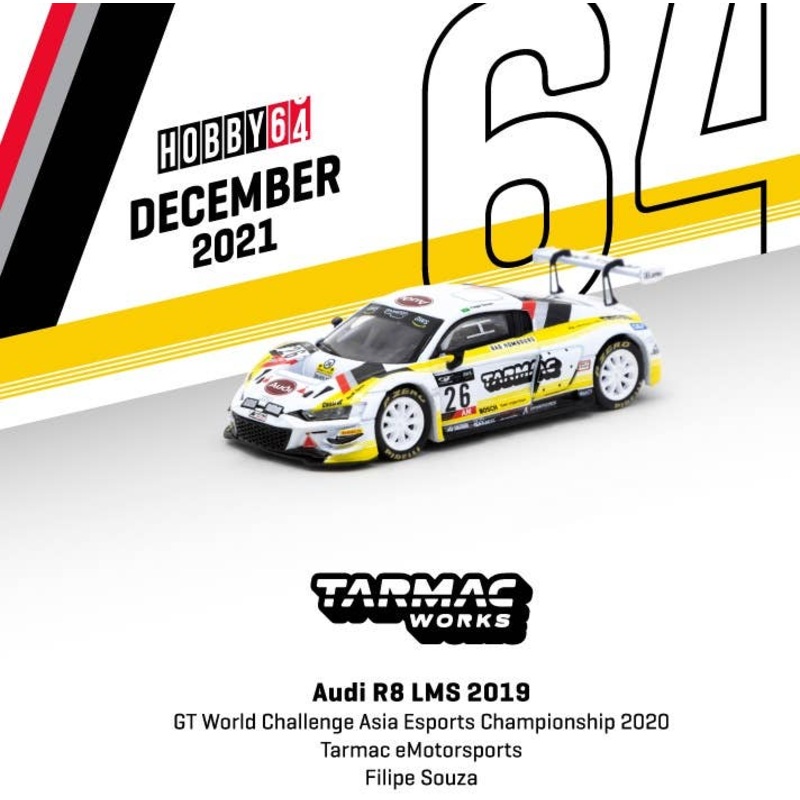 1/64 Audi R8 LMS 2019 GT World Challenge Asia Esports Championship 2020  Tarmac eMotorsports