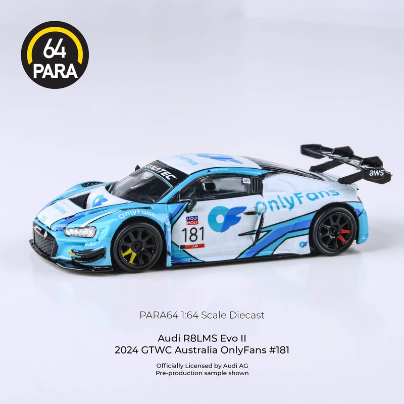 1/64 Audi R8 LMS Evo II 2024 GTWC Australia Only Fans Car No. 181