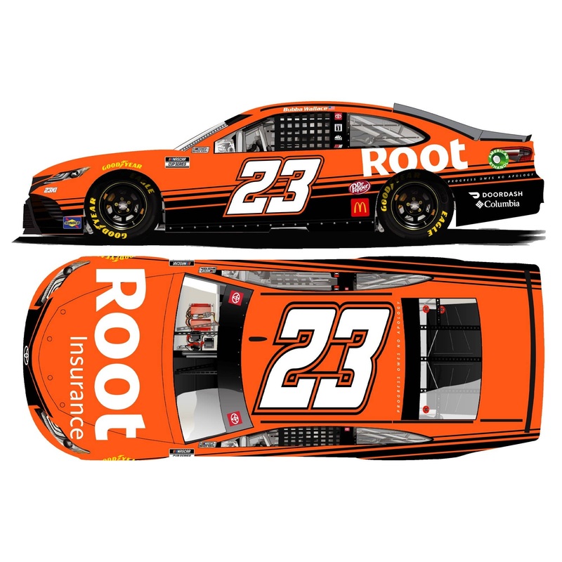 1/64 Baba Wallace # 23 Root Insurance TOYOTA Camry NASCAR 2021