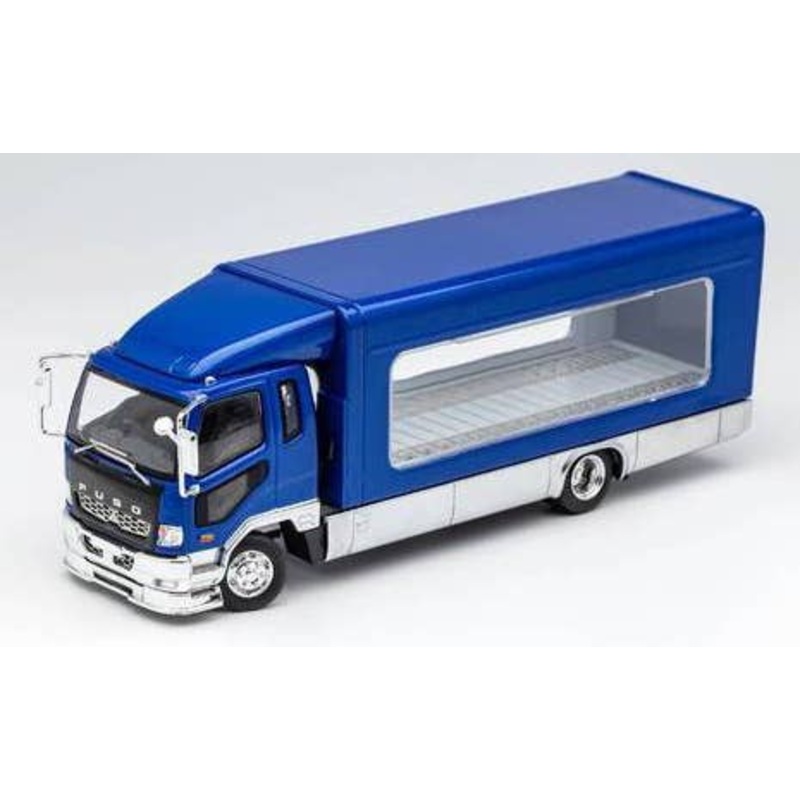 1/64 Mitsubishi FUSO Truck Outrigger Rise Truck Blue