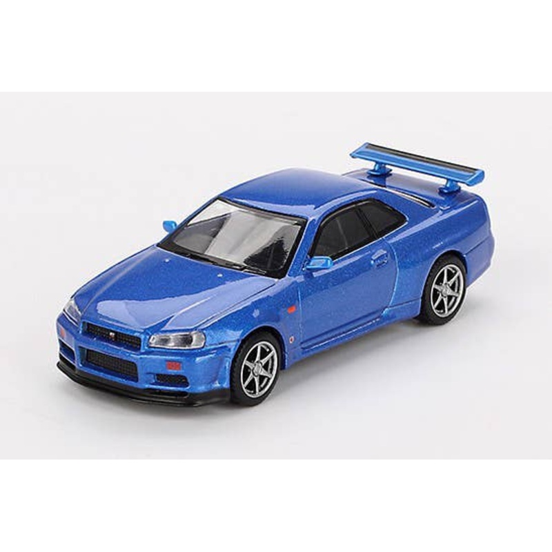 1/64 Nissan Skyline GT-R R34 V-Spec Bayside Blue (Right Handle)
